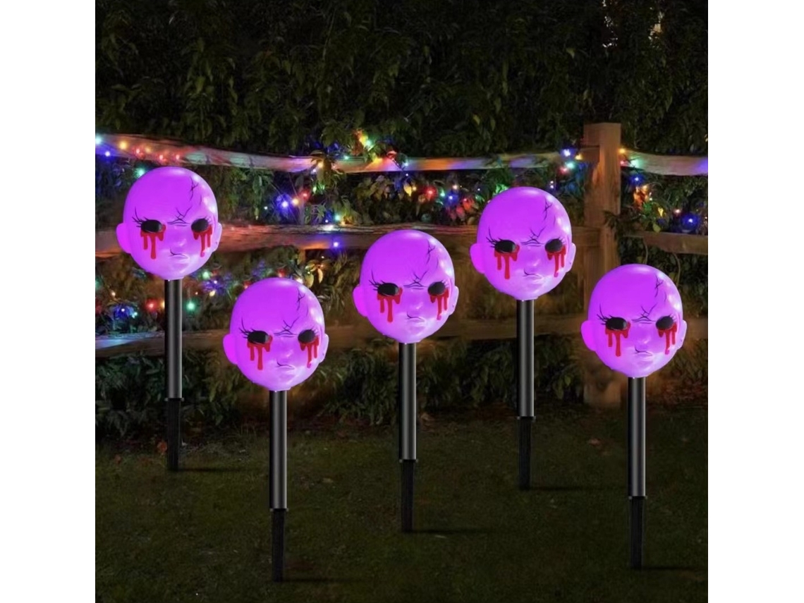 Lurelia Luz Led De Solo Para Halloween, Motivo Temático, Sistema 5 Em 1, Energia Solar, Ip65