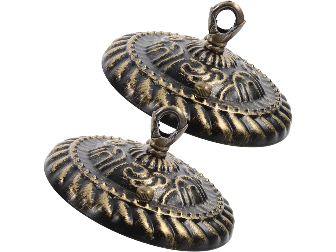 Placas De Luminária De Teto Retrô, Luminária Pendente Marrom Gokoco