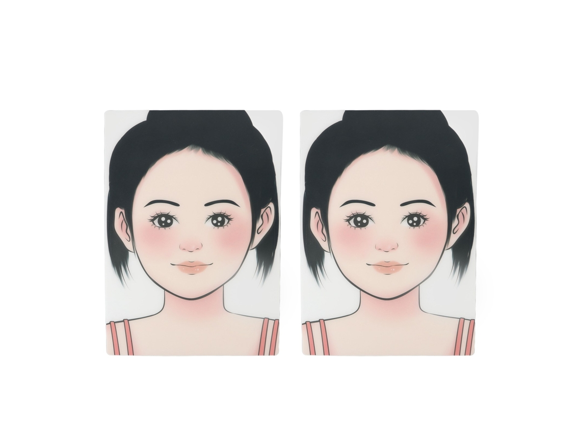 2 Peças De Quadros Reutilizáveis Para Praticar Maquiagem E Pintura Facial