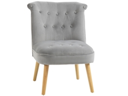 Cadeira Moderna Cinza Para Sala De Estar E Jantar,assento Acolchoado Em Tecido Aveludado,60x66x79 Cm Conforto E Estilo