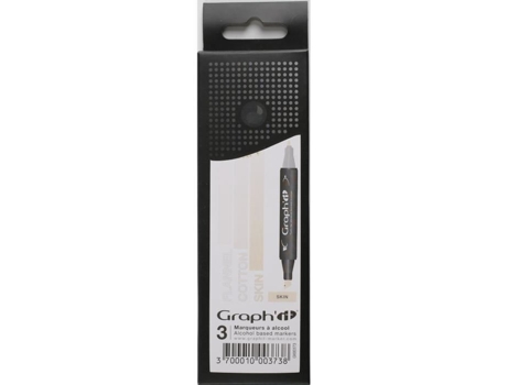Conjunto de 3 marcadores de álcool Graphit - Gradient Skin - Graphit