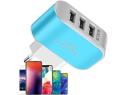 Cubo De Carregamento Rápido Com 3 Portas Usb