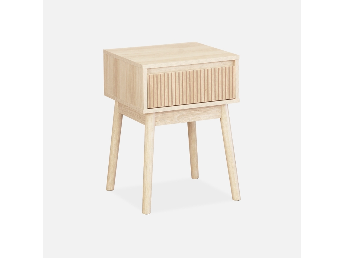 Mesa de Cabeceira com Uma Gaveta Natural SWEEEK
