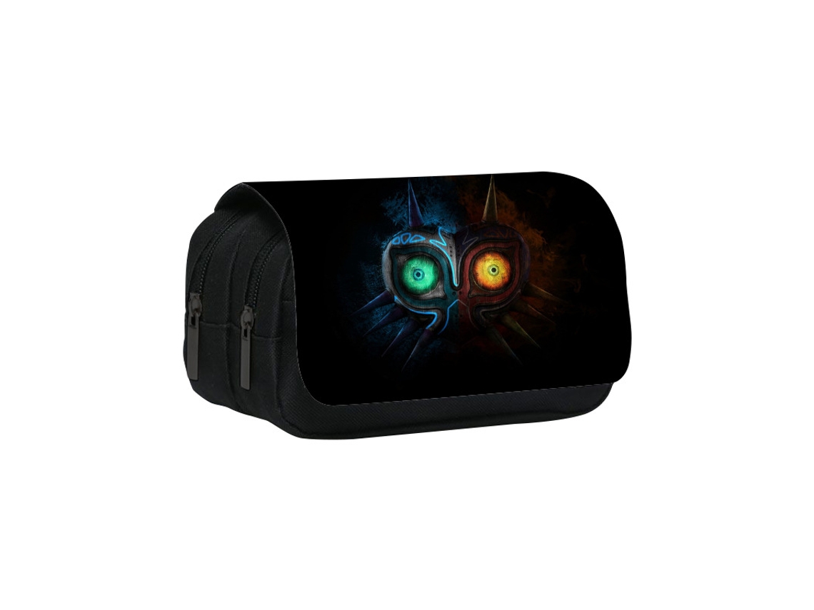 Estojo The Legend of Zelda, bolsa multicamadas, bolsa de armazenamento de grande capacidade, estojo Miraflow com design xadrez simples