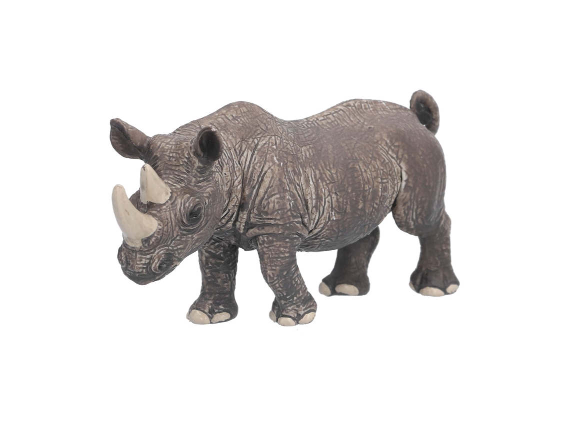 Modelo de Rinoceronte Estático Mali - Brinquedo Decorativo de Simulação para Crianças a partir de 3 Anos