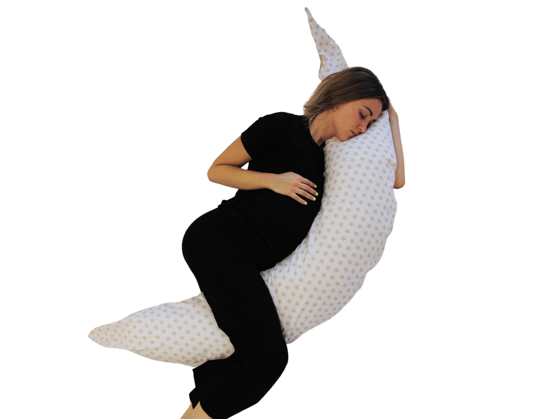Cojín Lactancia 180x60 Ergonômico Y Mullido Para Embarazo Cojín Lactancia Bege 100 Algodón Certificado Oeko Tex Standard 100 Seb Market