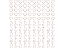 Conjunto De 100 Clipes Papel Fofos Com Formatos Exclusivos, Leves E Portáteis, Feitos De Metal Galvanizado, Com Caixa
