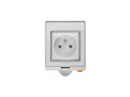 Tomada Inteligente Externa S55 Tpe, Fr 16a, À Prova D'água Ip55, Conectada por Wi, Fi, Compatível com Android e Ios, Controle Remoto BRILVIBERA
