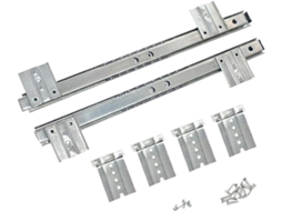 1par De Corrediças Telescópicas Com Rolamentos Esferas Para Gavetas Prateadas, 27mm 1, 06 Polegadas