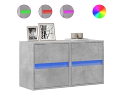 Tv Wall Cabinet, Tv Wall Cabinets Vidaxl Cinzeto Madeira Processada (n/a)