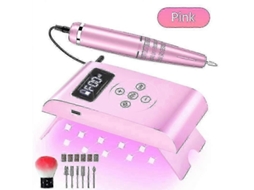 2025 3 em 1 Secador de Unhas e Broca Profissional 35000rpm Manicure Pedicure com 6 Bandas Lixa Multifuncion Al Uv Led Lâmpada GOKOCO