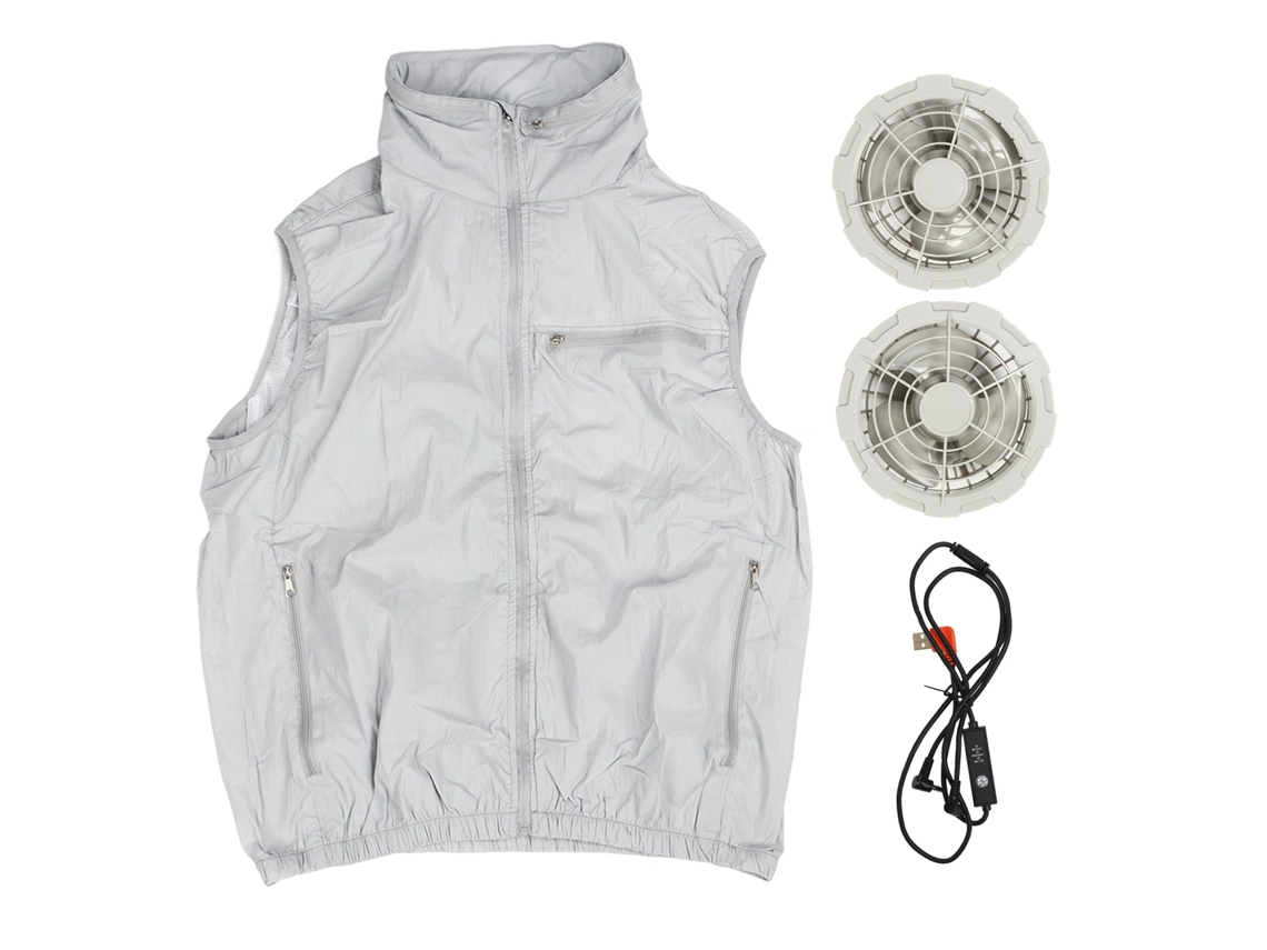 Colete De Ar Condicionado Com Ventiladores Jaqueta De Frio Com Capuz Para Trabalho Ao Ar Livre Pesca Verão