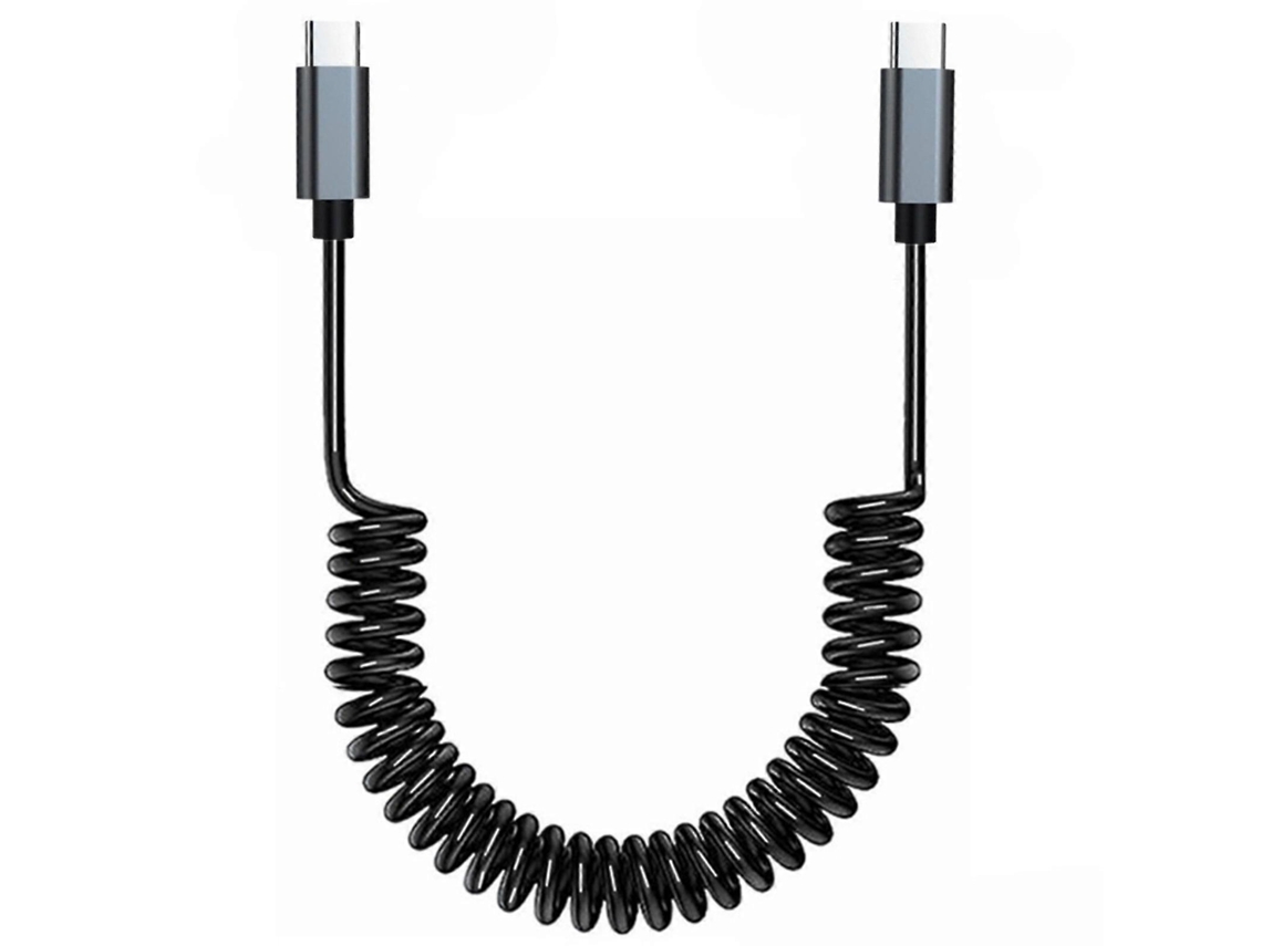 Cabo De Carregamento Rápido Usb C De 60 W Com Espiral De Alta Velocidade Para Laptops E Tablets Com Porta Tipo C. Nostalgia88