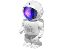 Projetor De Estrelas Astronauta, Luminária Noturna, Compatível Com Bluetooth, Lâmpada Espacial, Galáxia E Nebulosa Controle Remoto Aquaforge