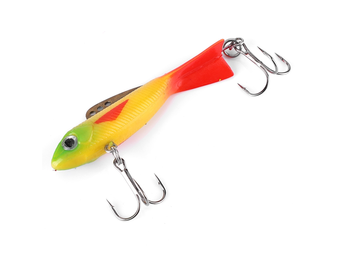 Lure (ice Fishing Winter Fishing Long Cast Vibration) Heng Jia Ice Fishing Lead-in-body Soft Vib Lure (authorized)