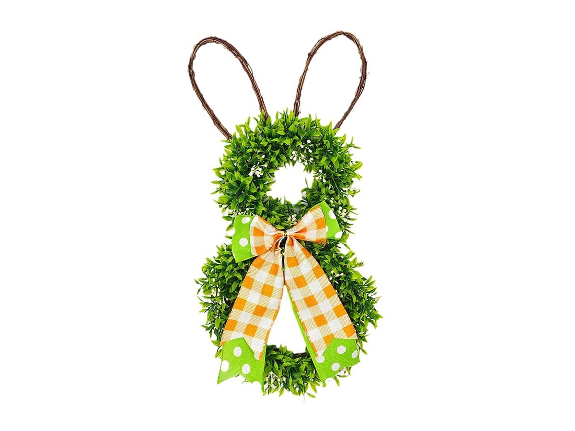 Coroa de Páscoa Rena com Orelhas para Porta, Janela e Parede, Decorativa 50x25cm LAXISCREED