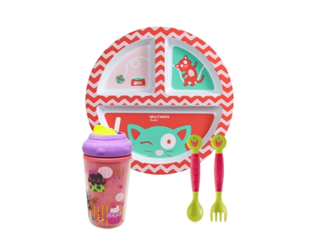Kit Baby Fase 3 Rosa Introdução Alimentar