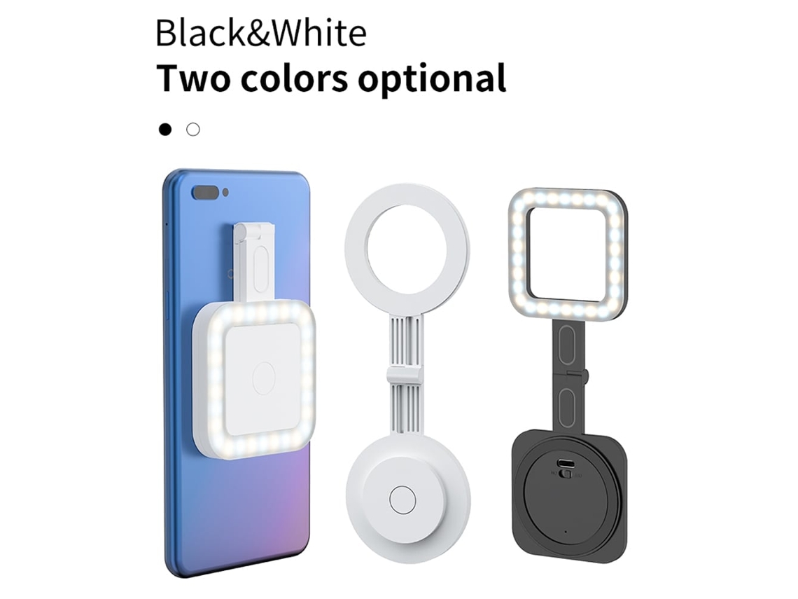 2026 luz de Relleno Led para Celular, Luz Selfie para Iphone, Iluminación para Video Y Videoconferencias