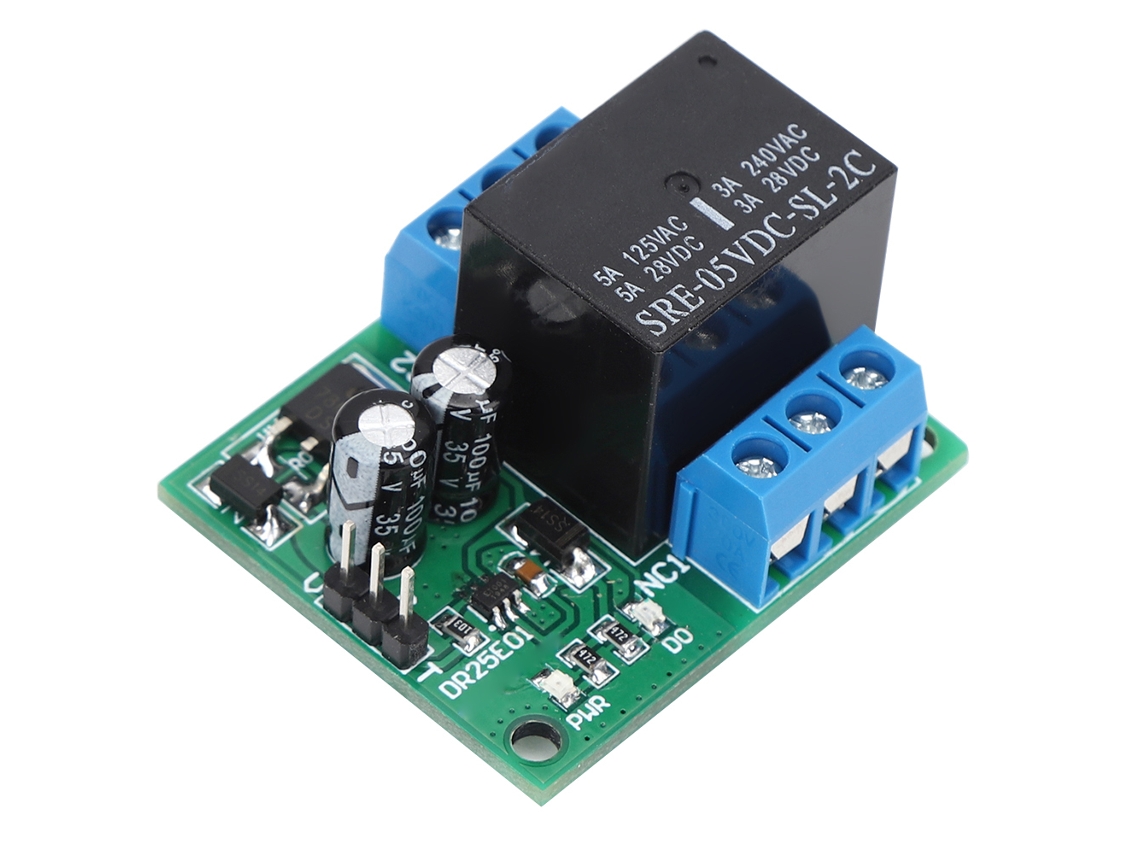 Módulo de Relé DR25E01 DPDT com Comutação Dupla e Auto Bloqueio 24V S/MARCA