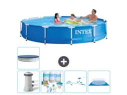 Intex Piscina Com Estrutura Redonda - 366x76 Cm - 6-peças S20472