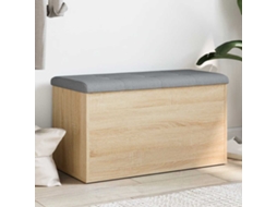 Vidaxl Banco De Arrumação Carvalho Sonoma 82x42x45 Cm Madeira Engenheirada