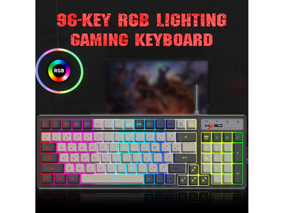Teclado Gamer LAXISCREED Rgb Mecânico