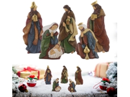 Presépio De Natal | Clássico Objeto Religioso De Colecionador Presépio Da Sagrada Família Com Jesu Gokoco