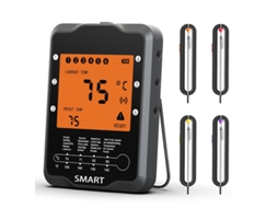 Termómetro Digital Sem Fio Lurelia Para Carne, Bluetooth E Aplicação Para Churrasco E Forno, Magnético