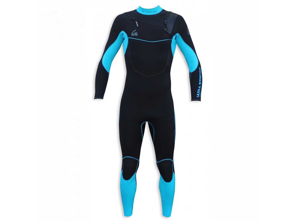 Fato Neoprene Manga Comprida Zip Tórax Surf Ultra Stretch Preto Skynay