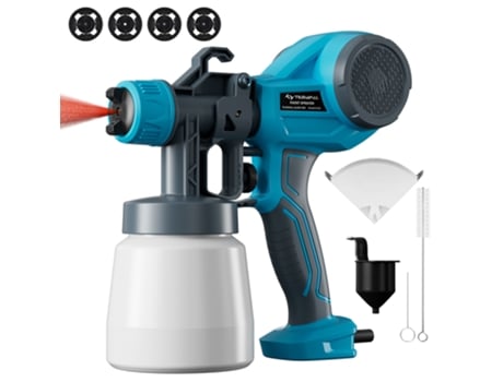 Pulverizador de Tinta TILSWALL Alien 500W com 3 Padrões de Pulverização e 3 Tamanhos de Bicos Velocidade Máxima de Pulverização 550Ml/Min