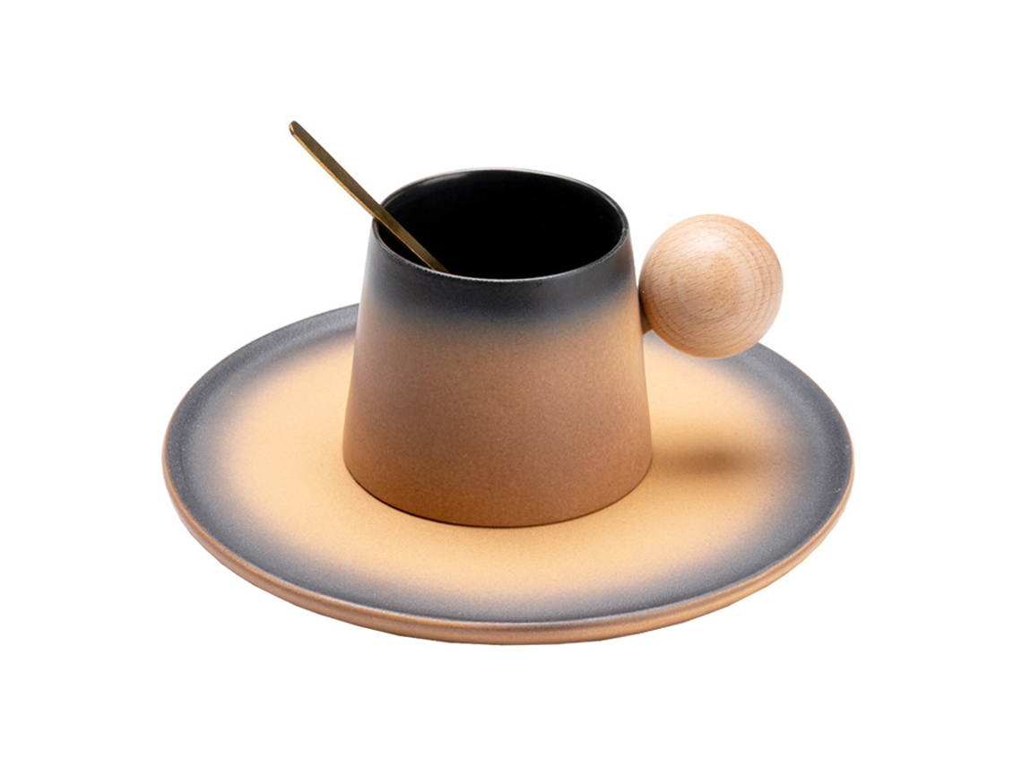 Chávena de Café de 200Ml com Pires Conjunto Ideal para Festas Família Ou Café. RNEMITERY