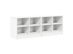 Conjunto 2 Armário De Cama Vidaxl Branco Derivados De Madeira (66 X 33 X 48 Cm)
