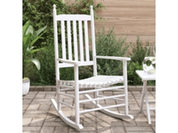 Vidaxl Cadeiras Baloiço C/ Assentos Curvos 2 Pcs Abeto Maciço Branco