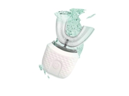 Escova de Dentes Elétrica Sônica Branca Automática em Formato U com Rotação 360 ​​graus + 1 Extra Format o U. GOKOCO