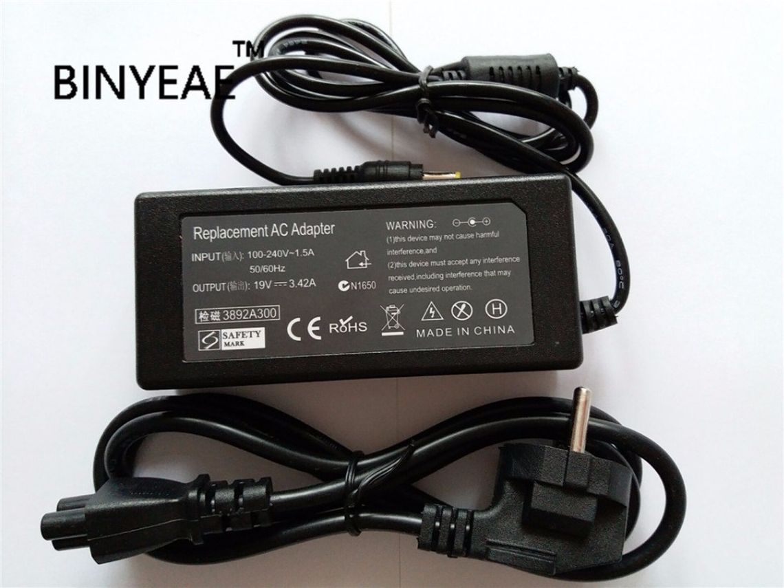 Lurelia Carregador Para Portátil D620 Ms2257 19 V 3,42 A 65 W Para Portátil Emachines D620 D620 Ms2257 E510 E520 E525 E620