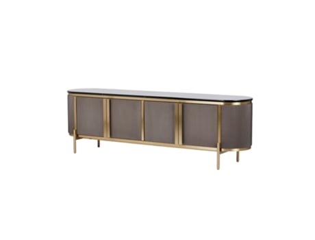 Movel Tv FURNLUX PREMIUM Stilig Cinzaescuro Madeira de Engenharia 200X40X60 Cm