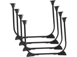 Nuobesty Conjunto De 4 Pés Mesa Dobráveis Para Móveis Industriais, Pés De Mesa Diy Em Metal Formato U Resistentes À
