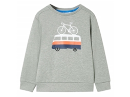 Sweatshirt Para Criança Cor Caqui-claro Mesclado 104