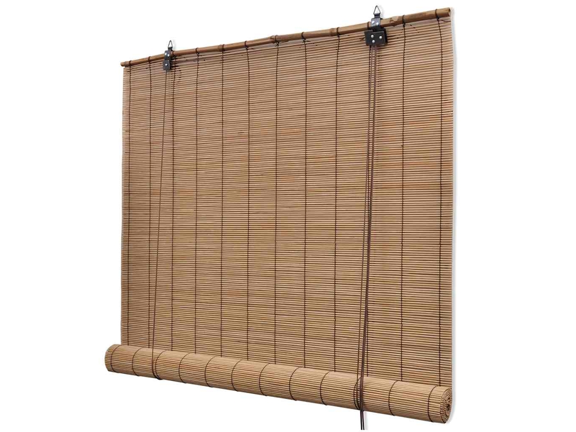 Conjunto 1 Estore Vidaxl Marrom Bambu (150 Cm)
