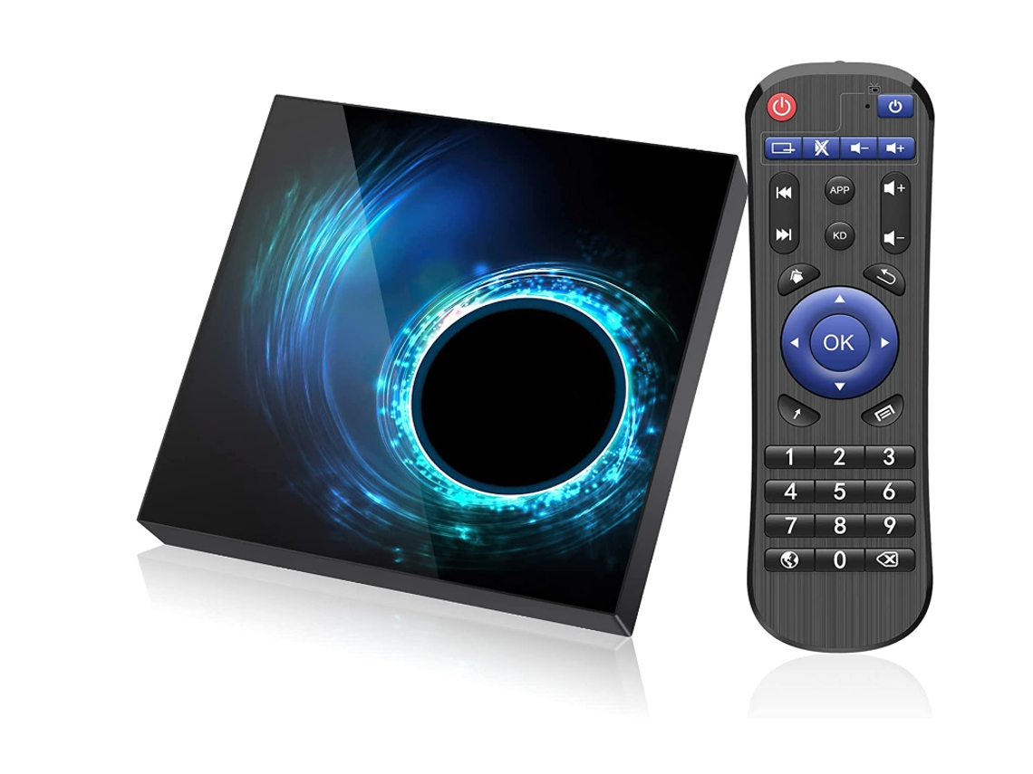 Caixa De Tv, 4 Gb Ram 64 Gb Rom Allwinner H616 Quad Core 64 Bit Arm Cortex A53 Android Box Com 2,4 Ghz/5,0 Ghz Wifi 10/100 M Ethernet Yizhood (preto)