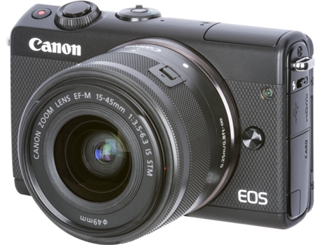 Máquina Fotográfica CANON EOS M100+ EF-M 15-45mm f/3.5-6.3 IS  (APS-C)