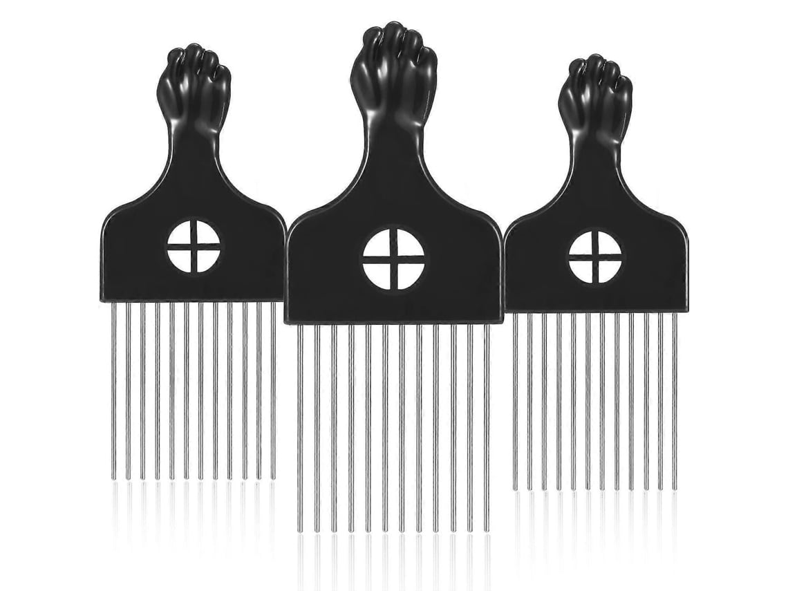 3 Pentes Afro Com Ponta De Metal