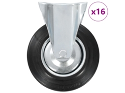Vidaxl 16 Pcs Fixed Casters 200 Mm