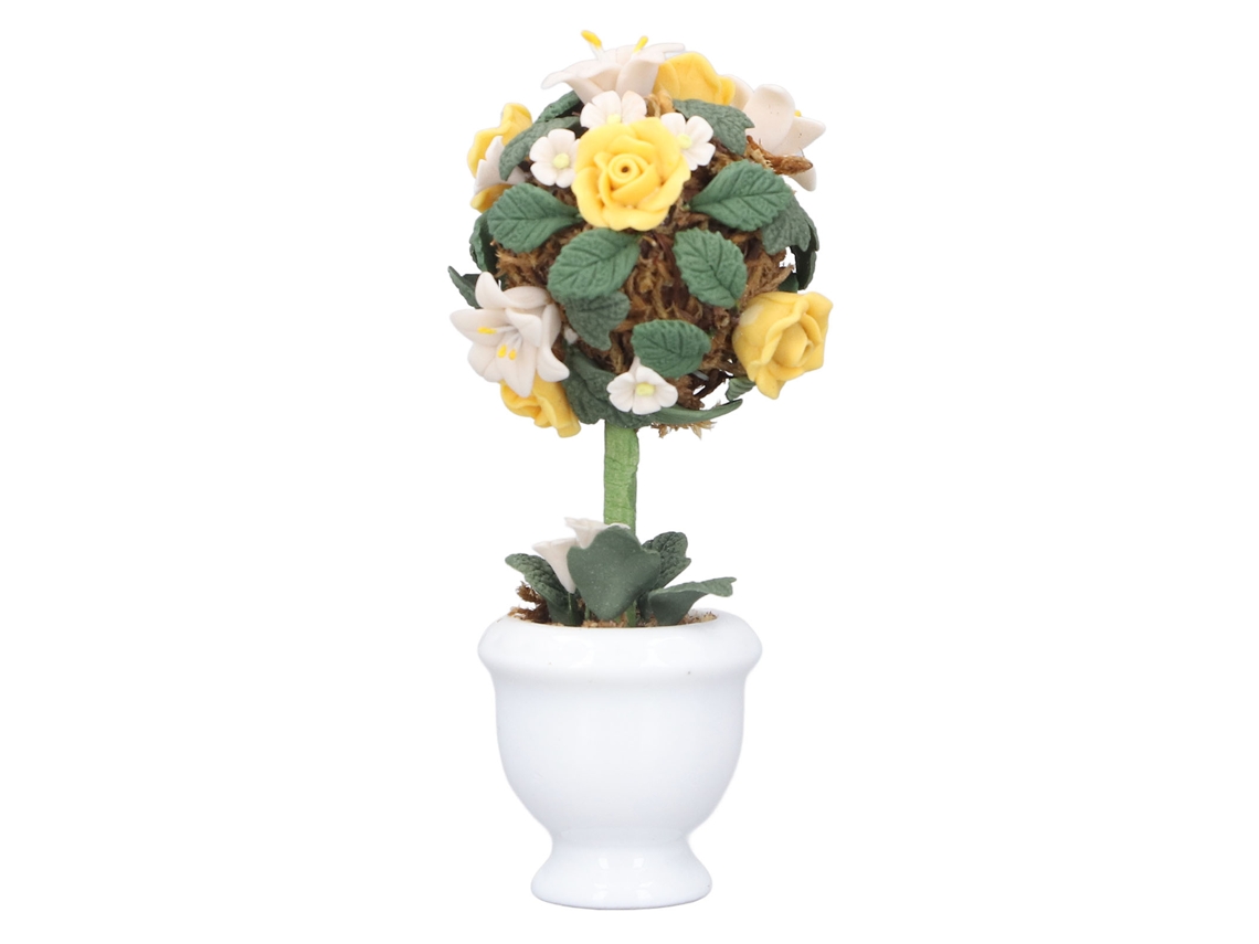 Mali mini Flor Hortênsia de Argila 1:12 Acessório Jardim Casa de Bonecas Decoração