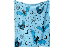 Manta Pequena Syjym Halloween em Flanela com Estampa Digital Confortável Macia e Quente de Dupla Face Ideal Pa