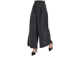 Fasst Pantalones Culottes Mujer Alta Cintura Pliegues S/MARCA