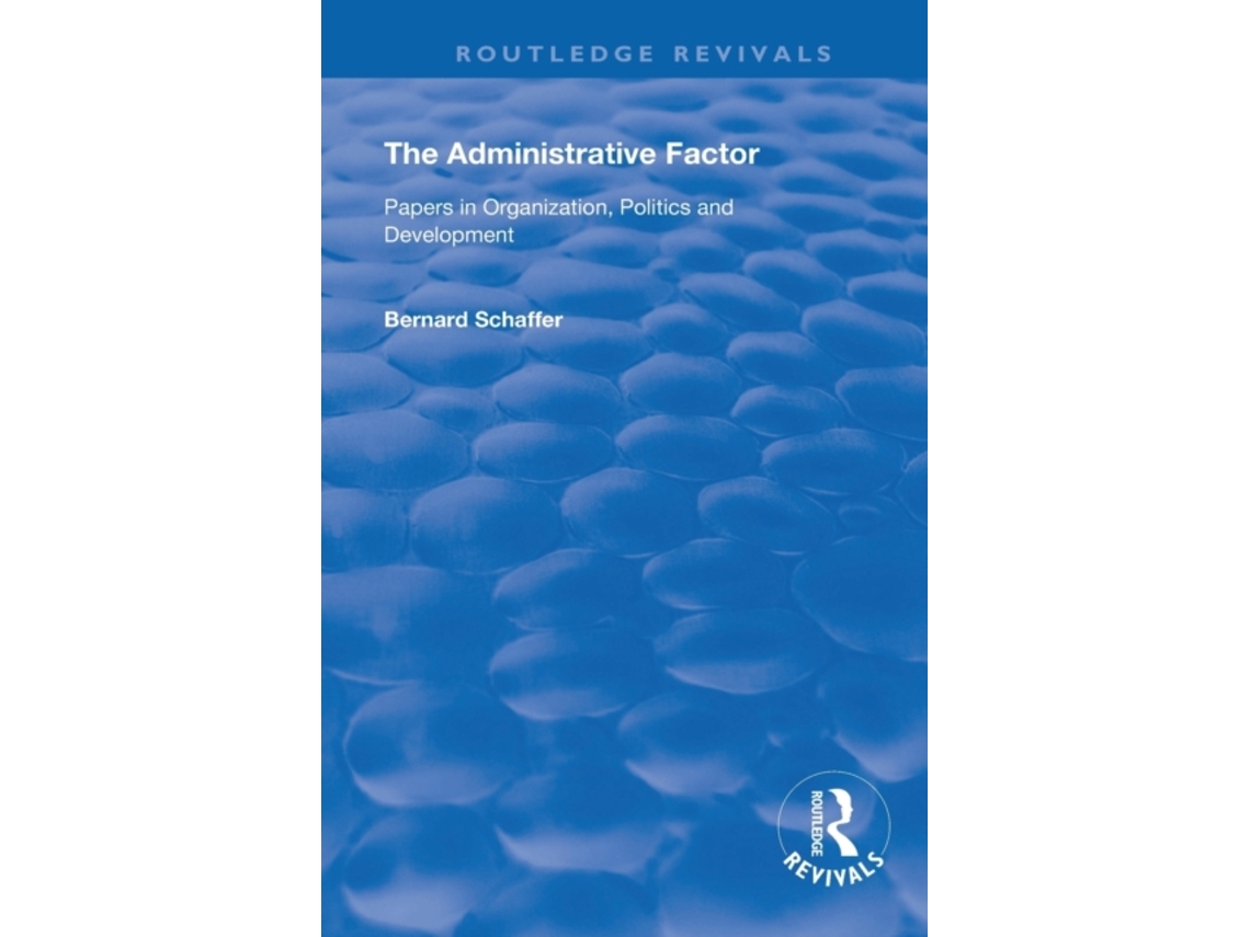Livro Administrative Factor de Bernard Schaffer (Inglês)