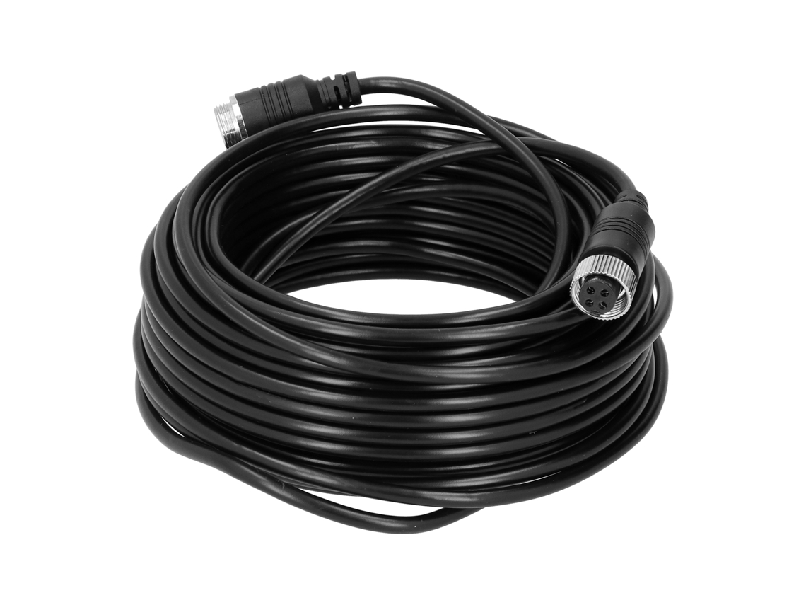 Cabo De Câmera Para Carro 4-pino Extensão Anti-ruído Pvc Para Monitor De Automóvel Caminhão Ônibus 5m 16.4ft
