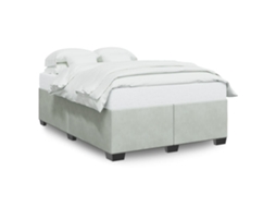 Estrutura de Cama Sem Colchão 160x200 Cm Veludo Cinzento claro MAISON EXCLUSIVE