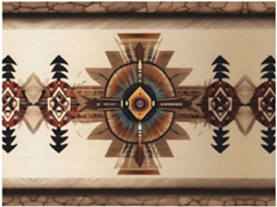 Manta de Flanela Ultramacia Phayah com Estampa Pintura Indígena Americana Ideal para Sofá Cama Sala Estar Escr